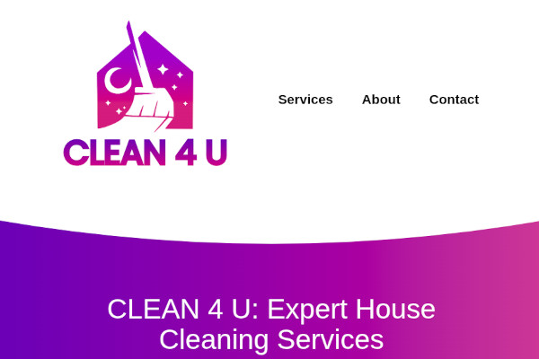 Clean 4 U Homes LLC Website