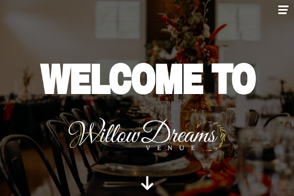 Willow Dreams Venue Website
